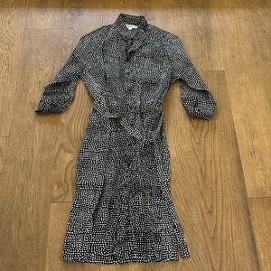 India collection by Emerson fry polka dot shirt dress size L